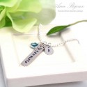 "I Love You More" Hand Stamped Initial Jewelry