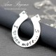 I Love You More Hand Stamped Horseshoe Necklace