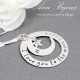 Hand Stapmed I Love You To The Moon and Back Necklace