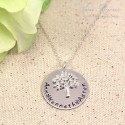 Tree of life Personalized Hand Stamped Necklace