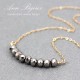 Delicate Faceted Glass Gold Filled Necklace