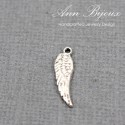 Angel Wing Charm/Sterling Silver Charm with Jump Ring