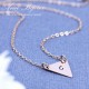 Personalized 14k Gold Filled Dainty Triangle Initial Necklace