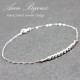 Personalized Sterling Silver Beaded Cubic Bar Bracelet