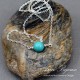 Sterling Silver Dainty Turquoise Necklace