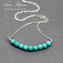 Turquoise Sterling Silver Layered Necklace