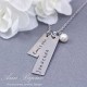 Personalized Hand Stamped Name Bar Necklace