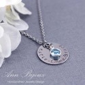 Personalized Hand Stamped Stainless Steel Name Necklace