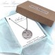 Personalized Hand Stamped "You make me smile" Necklace
