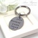 Personalized Stainless Steel Message Keychain