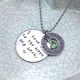 I Love You to the Moon & Back Hnad Stamped Necklace