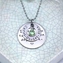 I Love You to the Moon & Back Hand Stamped Necklace