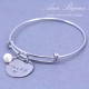 Personalized Hand Stamped Name Bangle Bracelet