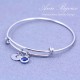Personalized Hand Stamped Initial Bangle Bracelet
