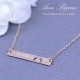 Personalized Newlywed Baby Footprint Necklace