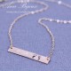 Personalized Newlywed Baby Footprint Necklace