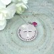 Personalized Hand Stamped Family Name with Cross Necklace