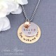 Personalized Message "You make me smile" with Name Necklace