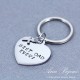 Hand Stamped "Best Dad Ever" Father's day Keychain