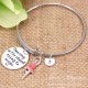 Hand Stamped Ballerina Bangle Bracelet -" Dancing is the closest thing to magic " 