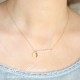 Personalized Initial with Dainty Pearl Necklace