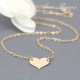 Charlize Theron Replica Gold Filled Heart Necklace 