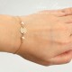 Bridesmaid Initial with Pearl Gold Bracelet